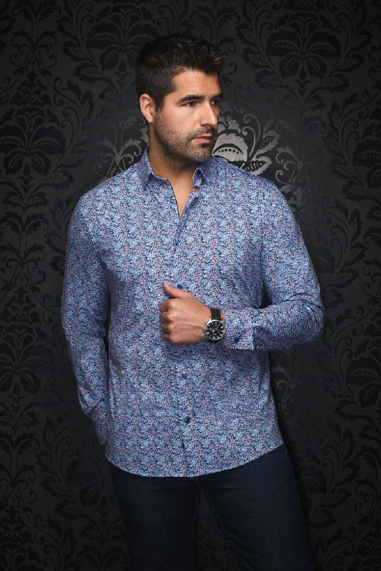 Shop new arrivals in clothing and save –  Au Noir Stretch Shirt | Alexander PSLY White Orange
