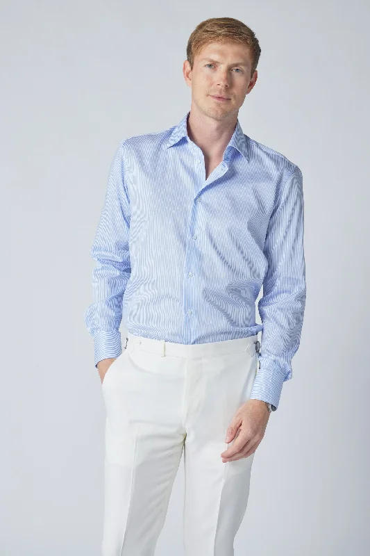 Men’s fashion sale – new deals added every day!  Stripe Shirt in Baby Blue
