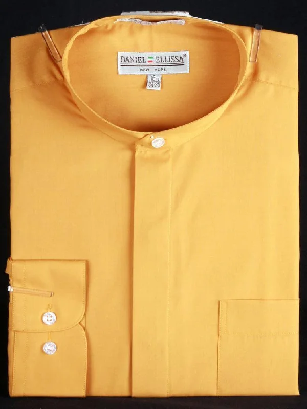 Massive markdowns on clothing items you love – Hurry before they’re gone!  Banded Collar Dress Shirt, Mustard