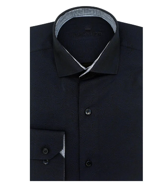 Get the latest styles in clothing – Shop now for unbeatable deals. Bertigo Shirt | Dean-92 Navy Micro Tone On Tone Paisley Design Get the latest styles in clothing – Shop now for unbeatable deals. Bertigo Shirt | Dean-92 Navy Micro Tone On Tone Paisley Design