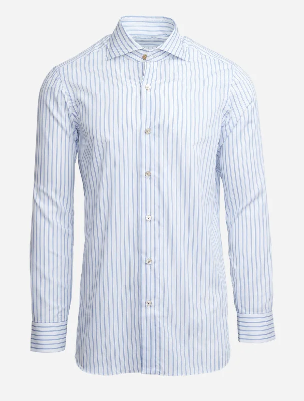 Blue and White Stripe Shirt