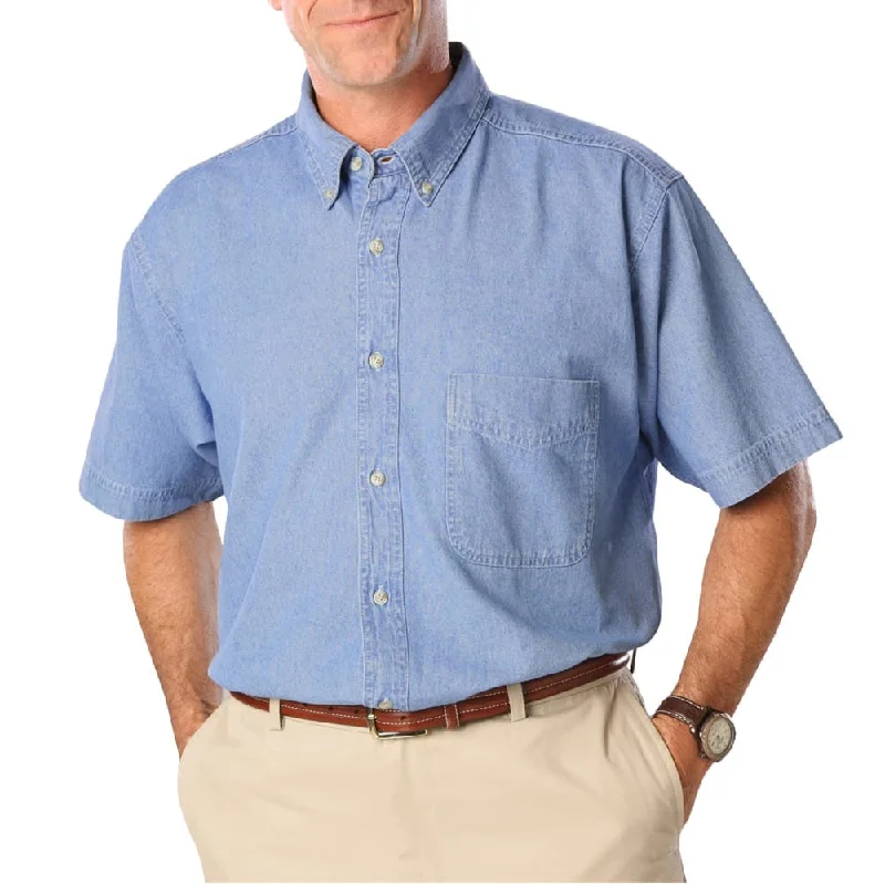 Shop the best in men’s fashion for less – limited-time sale! Blue Generation Men's Short Sleeve Denim Shirt Shop the best in men’s fashion for less – limited-time sale! Blue Generation Men's Short Sleeve Denim Shirt