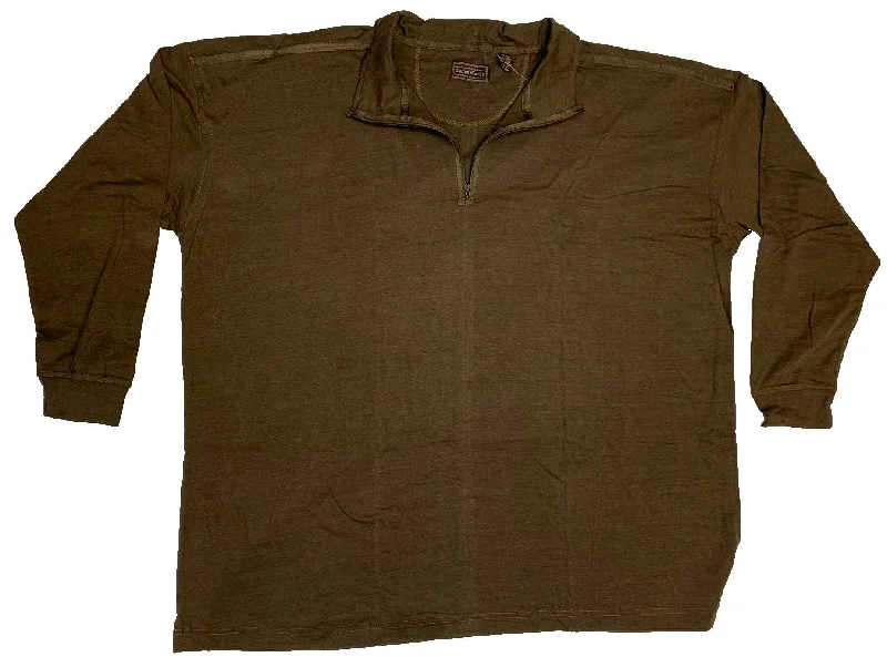 Shop the best clothing brands at amazing prices –   Falcon Bay Men's Quarter Zip Long Sleeve Melange Jersey Closeout
