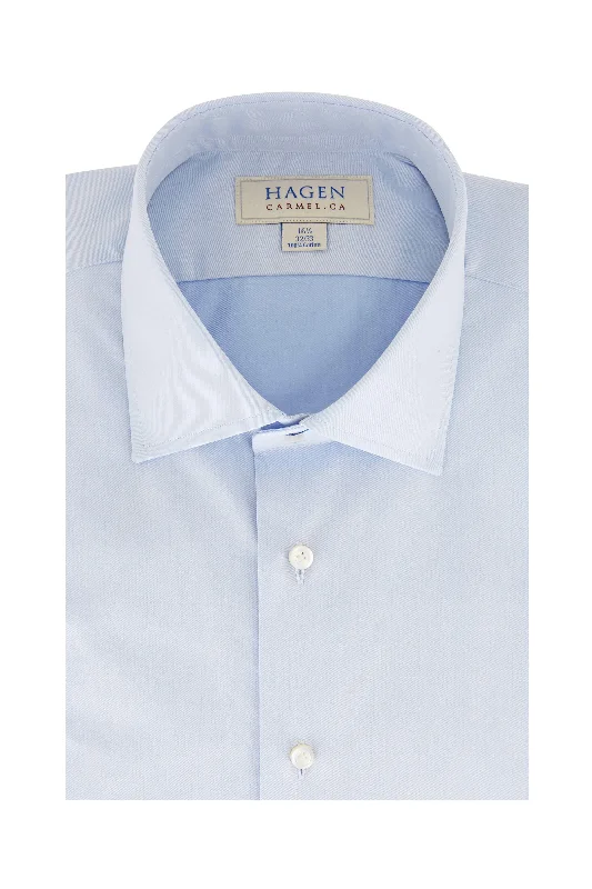 Enjoy exclusive discounts.  Blue Super Fine Twill Dress Shirt