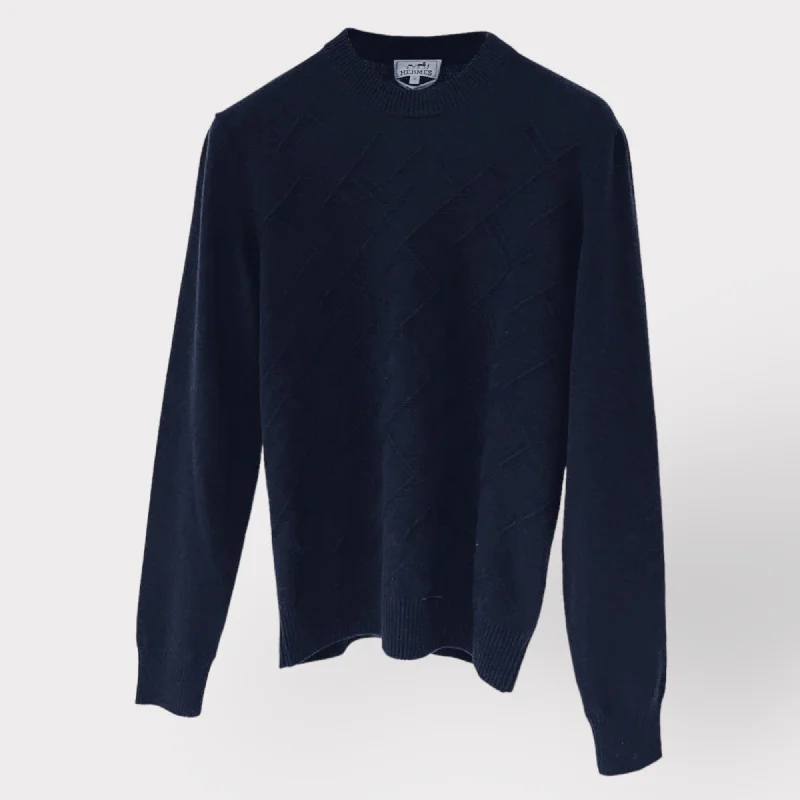 Flash discounts – men’s clothing essentials for less. Hermes Jeux de points H en Biais" Crewneck Sweater In Marine, Size M Flash discounts – men’s clothing essentials for less. Hermes Jeux de points H en Biais" Crewneck Sweater In Marine, Size M