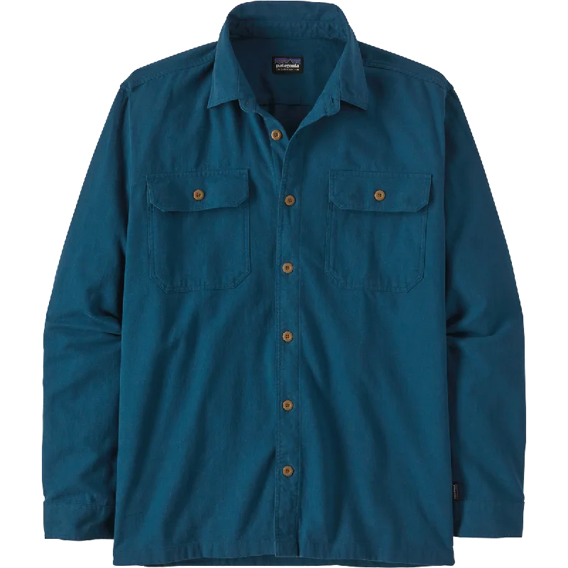 Men's Long Sleeve Organic Cotton Fjord Flannel Shirt