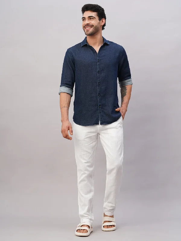 Exclusive discounts on all types of clothing – Shop now! Men's Navy Cotton Slim Fit Shirt Exclusive discounts on all types of clothing – Shop now! Men's Navy Cotton Slim Fit Shirt