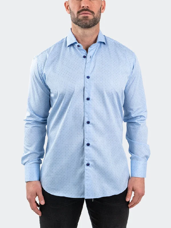 Shop affordable clothing – Limited-time only!  Maceoo Stretch Shirt | Einstein JacqPointSquare Blue
