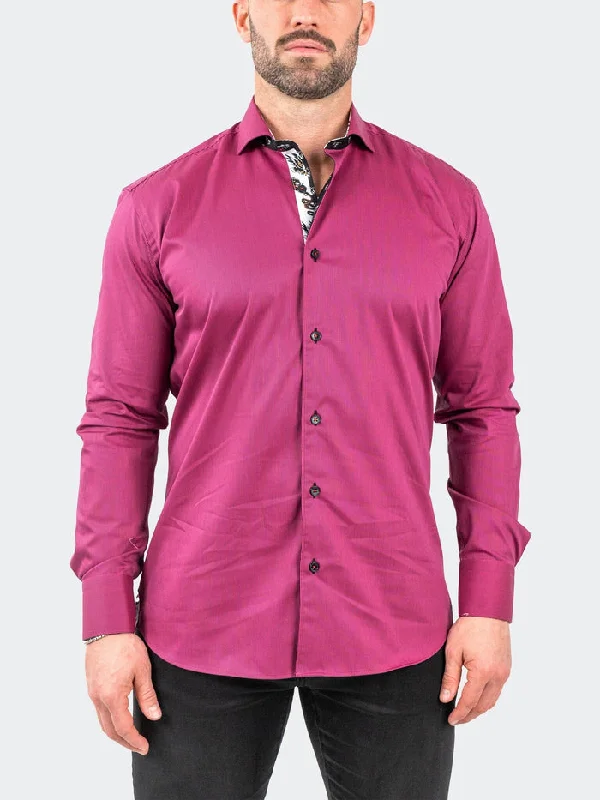 Maceoo Stretch Shirt | Einstein JacqStripes Purple