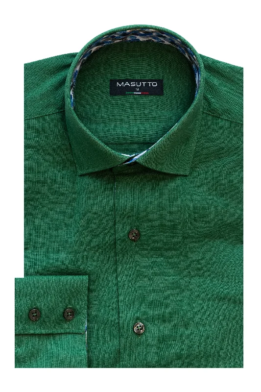 Masutto Shirt | DELLA-08 LONG SLEEVE BUTTON DOWN SHIRT