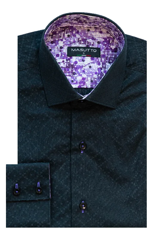 Exclusive clothing deals for  customers – Shop today!  Masutto Shirt | JAVI-18 LONG SLEEVE BUTTON DOWN SHIRT