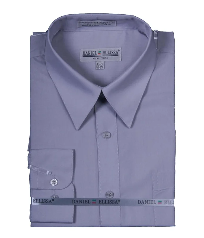 Shop stylish, comfortable men’s clothing at discounted prices. Men's Basic Dress Shirt with Convertible Cuff -Color Silver Shop stylish, comfortable men’s clothing at discounted prices. Men's Basic Dress Shirt with Convertible Cuff -Color Silver