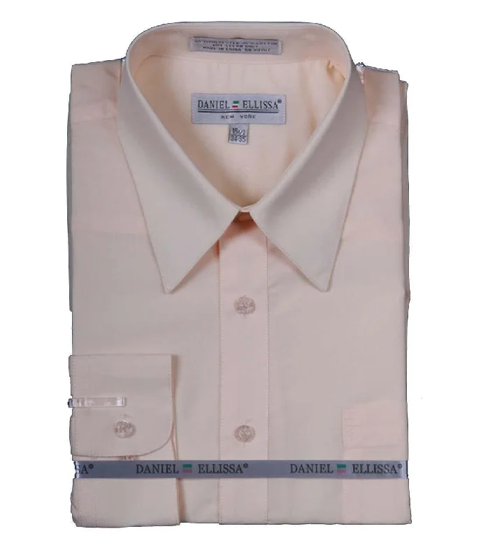 Save big on men’s casual wear – today only!  Men's Basic Dress Shirt  with Convertible Cuff -Color Soft Butter