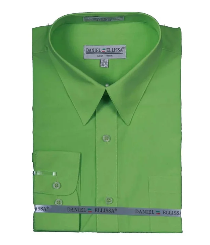 Save on stylish, high-quality clothing for every occasion – Men's Basic Dress Shirt with Convertible Cuff, Apple Green Save on stylish, high-quality clothing for every occasion – Men's Basic Dress Shirt with Convertible Cuff, Apple Green