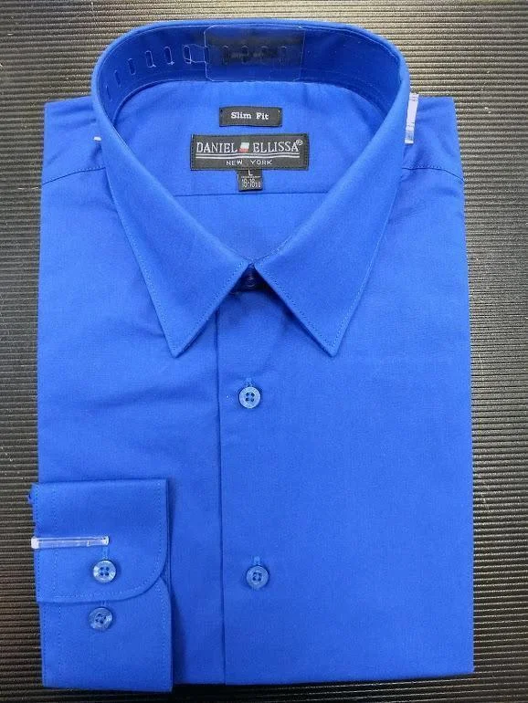 Limited-time offer!  Men's Slim Fit Dress Shirt Color Royal