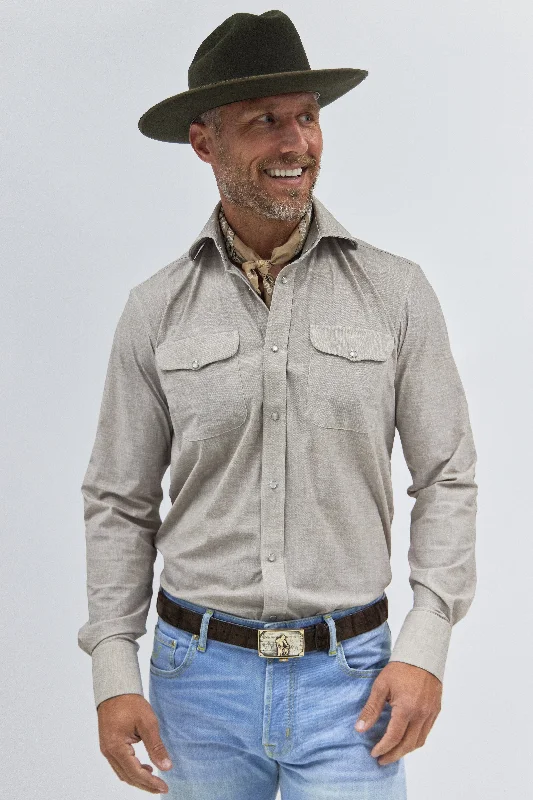 Save more with our buy-more, save-more deals on men’s fashion. Kacey Performance Shirt in Tan Linen Save more with our buy-more, save-more deals on men’s fashion. Kacey Performance Shirt in Tan Linen