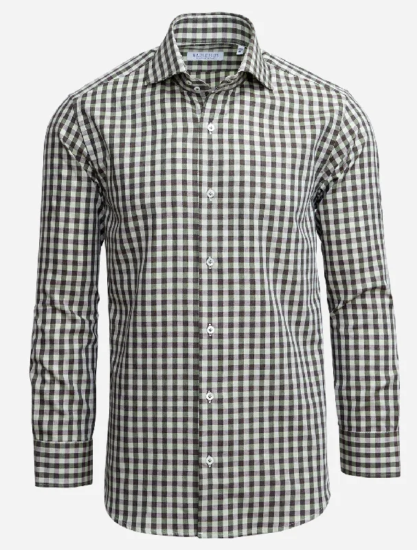 Best clothing deals of the season – Shop now and enjoy big savings.  Sport Shirt in Green/Purple Buffalo Check
