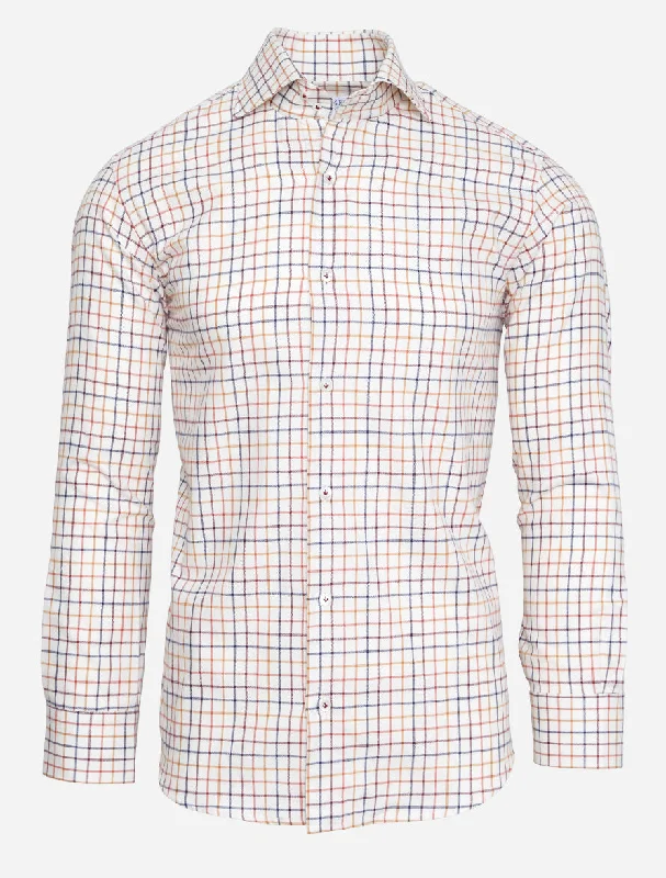 Save on top-selling fashion styles – Big discounts on men’s clothing.  Sport Shirt in Tattersall White/Blue/Brown