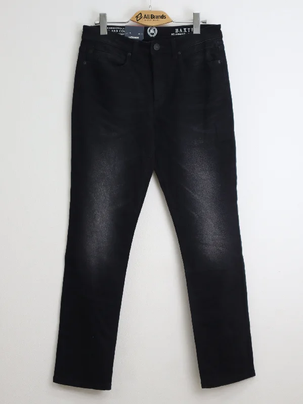 Men's Washed Jeans,Black