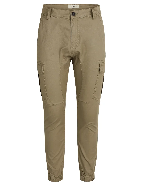 Men's Plain Solid Cargo Pant,Olive