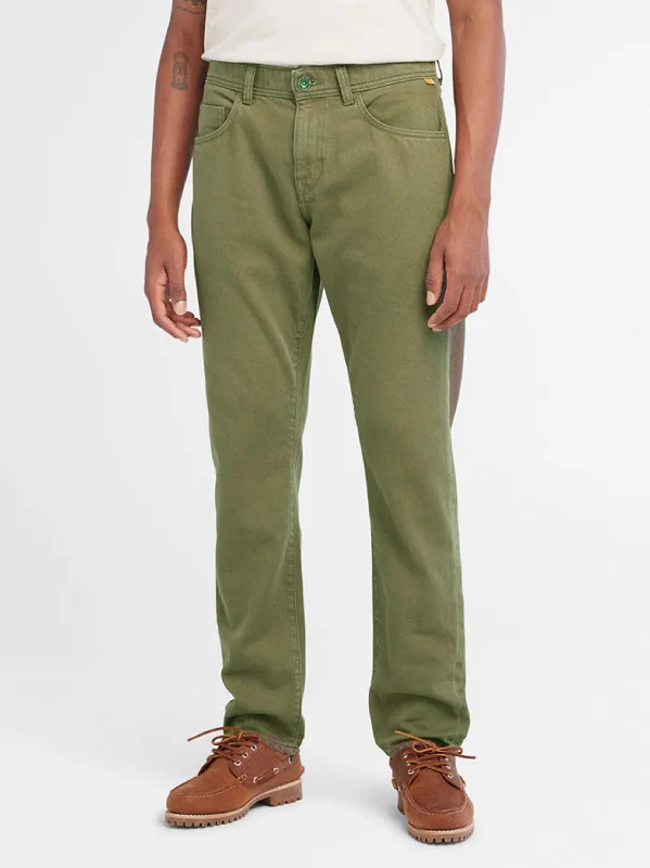 Men's Plain Jeans,Olive