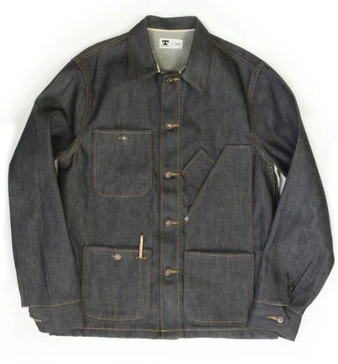 12.5oz Indigo Selvedge Denim Coverall Jacket