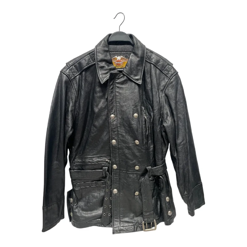 Vintage/Leather Jkt/L/Leather/BLK/HARLEY DAVIDSON LEATHER