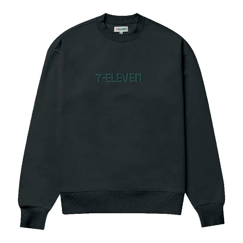 7-Eleven® Embroidered Crewneck - Pine Green