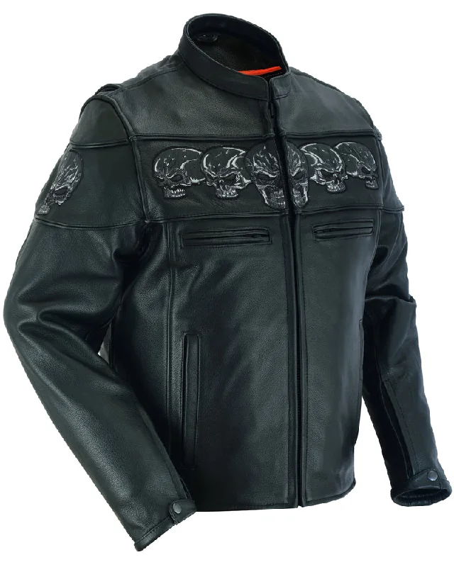 Refresh your wardrobe with the best deals on men's fashion. DS700 Men's Scooter Jacket w/Reflective Skulls Refresh your wardrobe with the best deals on men's fashion. DS700 Men's Scooter Jacket w/Reflective Skulls