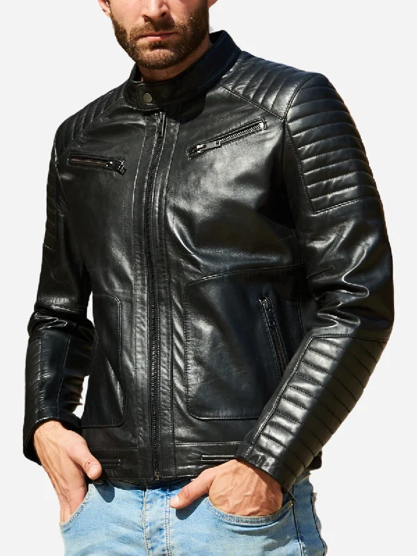 Exclusive offers on the latest clothing styles for men . Albert Vintage Black Cafe Racer Leather Jacket Exclusive offers on the latest clothing styles for men . Albert Vintage Black Cafe Racer Leather Jacket