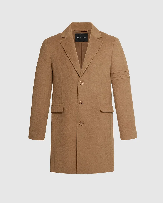 Baby Alpaca Notched Lapel Overcoat