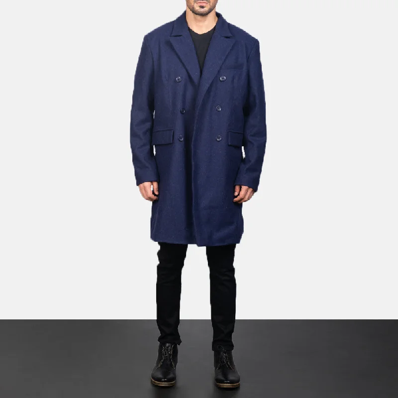 Shop stylish clothing for less – Great deals this week only. Claud Blue Wool Double Breasted Coat Shop stylish clothing for less – Great deals this week only. Claud Blue Wool Double Breasted Coat