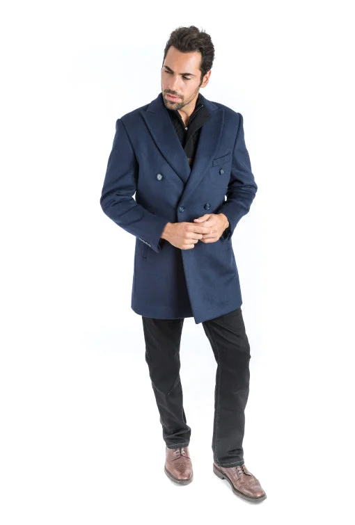 Upgrade your wardrobe with stylish men's apparel – now on sale! Navy Double Breasted Classic Fit Overcoat Upgrade your wardrobe with stylish men's apparel – now on sale! Navy Double Breasted Classic Fit Overcoat