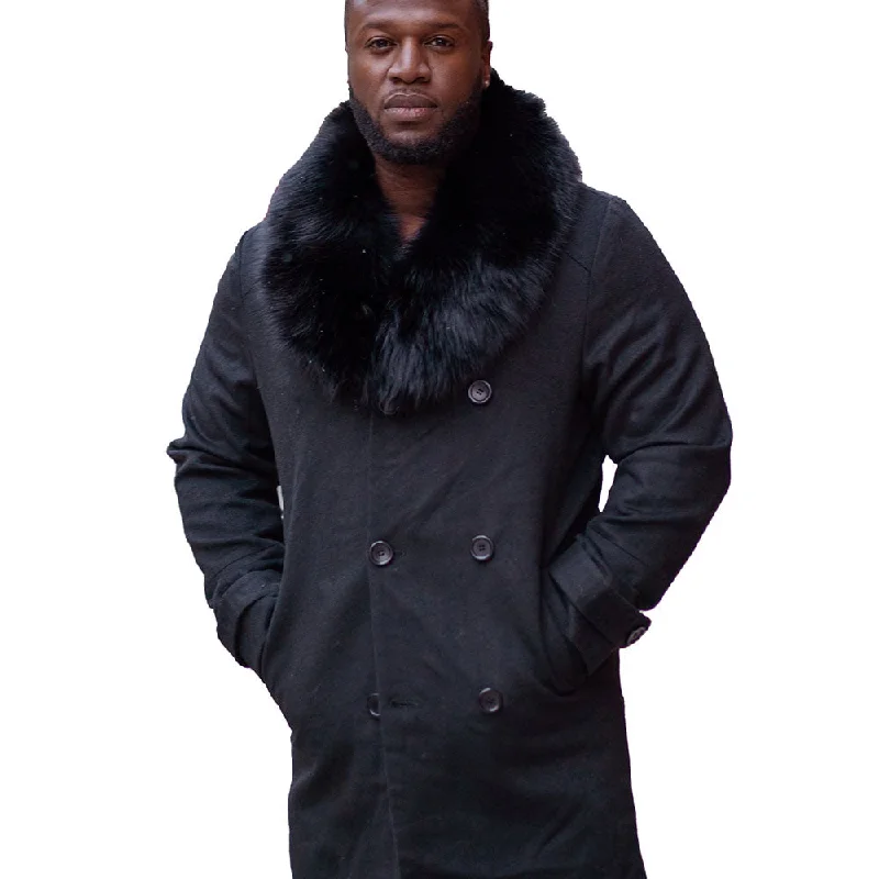 Shop clothing for less – Amazing savings on your favorite styles. Farrel's Cashmere 3/4 length trench coat with Fox Fur collar Shop clothing for less – Amazing savings on your favorite styles. Farrel's Cashmere 3/4 length trench coat with Fox Fur collar