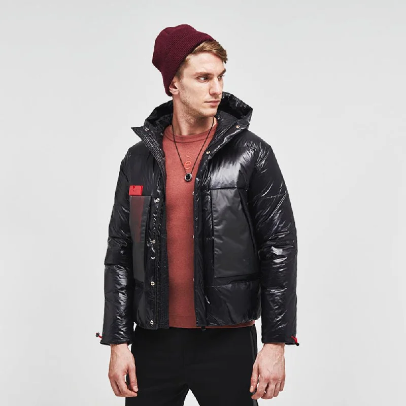 Men's Collision Color Puffer Down Jacket