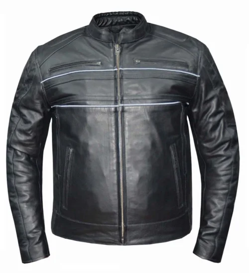 Men's Leather Riding Jacket 6923