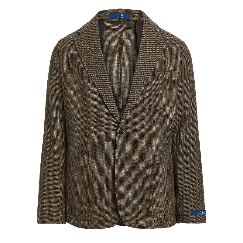 Big discounts on men’s wear – Shop now and save!  Polo Ralph Lauren Textured Weave Blazer Brown / Loden