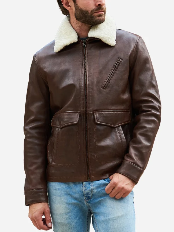 Flash sale on trendy clothing – Limited time offers available online. Samuel Vintage Brown Shearling Leather Jacket Flash sale on trendy clothing – Limited time offers available online. Samuel Vintage Brown Shearling Leather Jacket