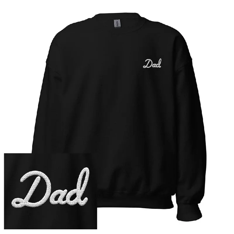 Exclusive online offer: Save 30% on all men's clothing.  Dad Embroidered Crewneck
