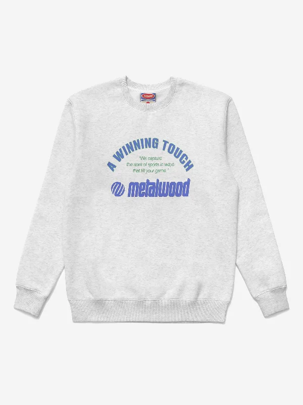 metalwood Winning Touch Crewneck Sweatshirt - Heather Grey