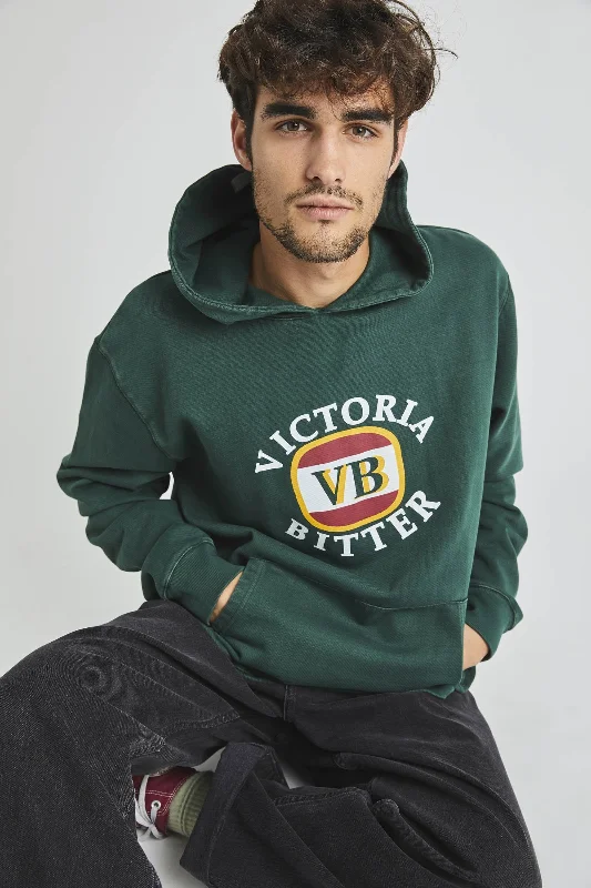 Rollas MENS VICTORIA BITTER HOODIE - TRADE GREEN