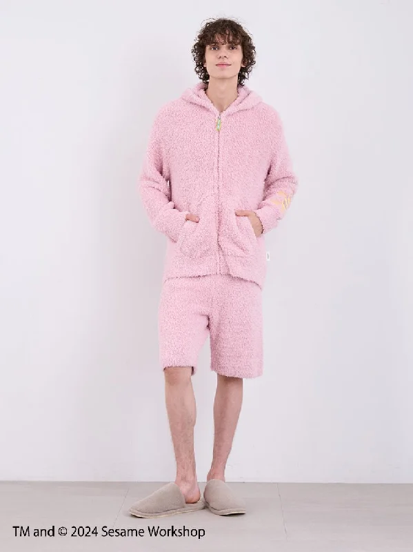 【SESAME STREET】 MEN's Elmo Hoodie and Shorts Loungewear Set