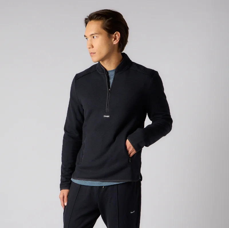 Shop the best clothing sales of the year! Wool Terry Quarter Zip Pullover - Men's, Black Shop the best clothing sales of the year! Wool Terry Quarter Zip Pullover - Men's, Black